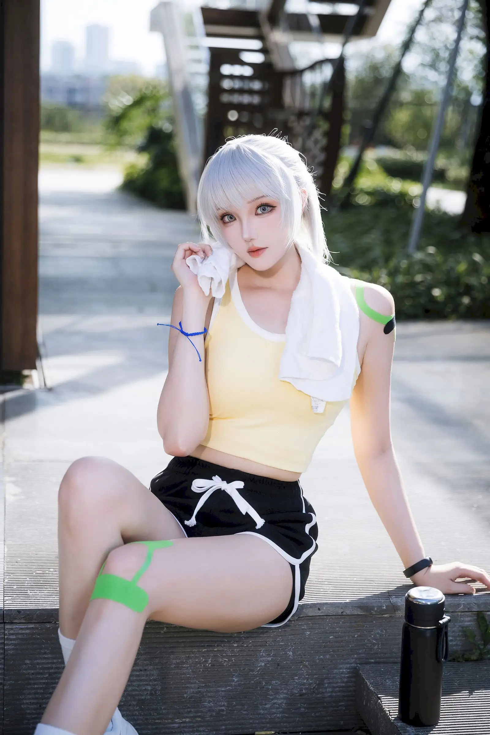 瓜希酱白发运动装写真 元气活力少女的极致诱惑 瓜希酱白发运动装写真 元气活力少女的极致诱惑