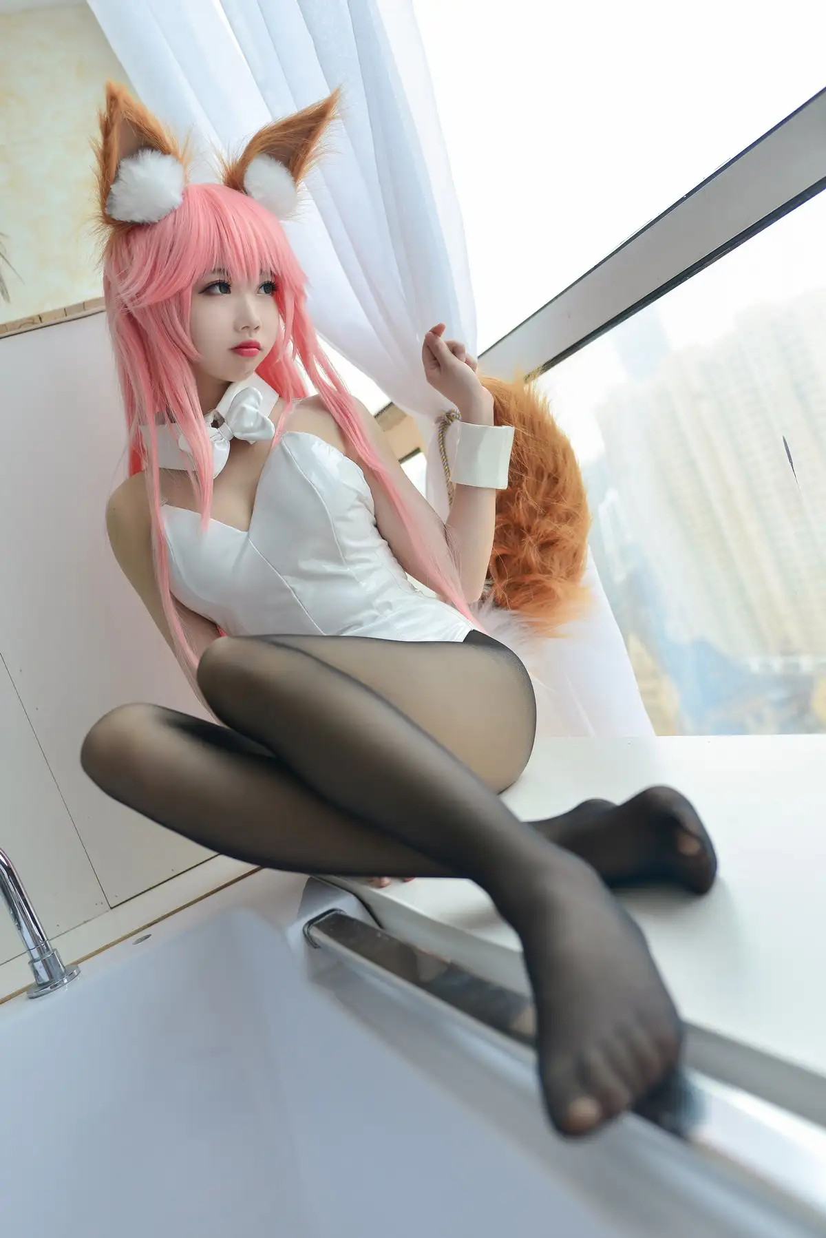 雪琪SAMA粉色狐娘纯欲写真 黑丝美腿极致的美 雪琪SAMA粉色狐娘纯欲写真 黑丝美腿极致的美