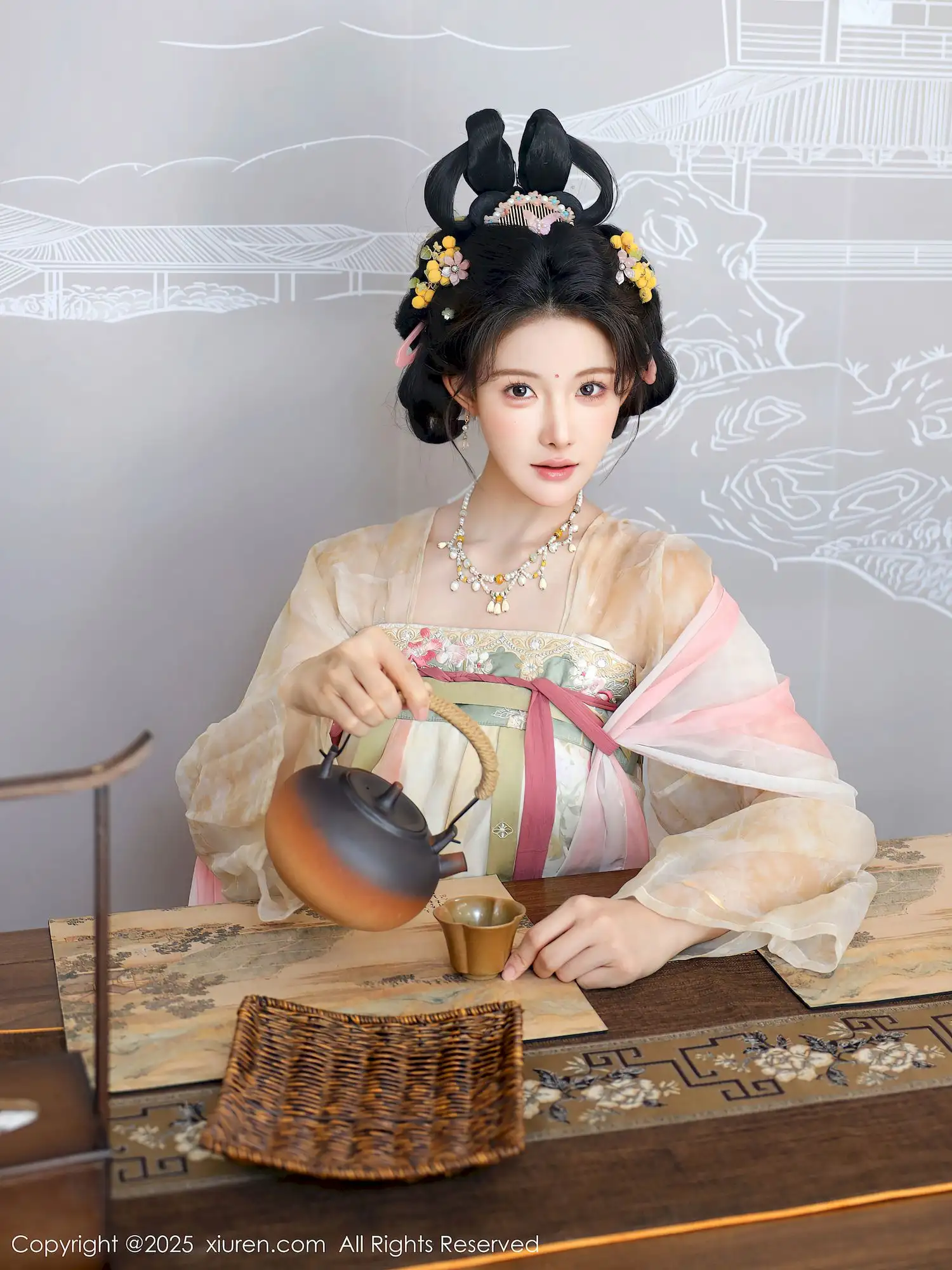 梨霜儿梦回大唐盛世 古韵茶香中的唐风美人图鉴