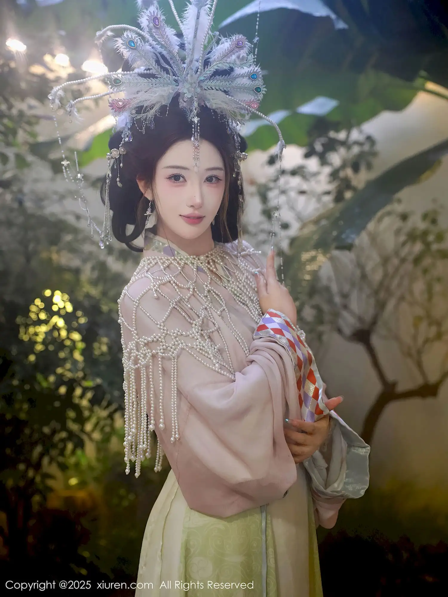 梨霜儿异域风情大片 月光森林里的珍珠精灵 梨霜儿异域风情大片 月光森林里的珍珠精灵