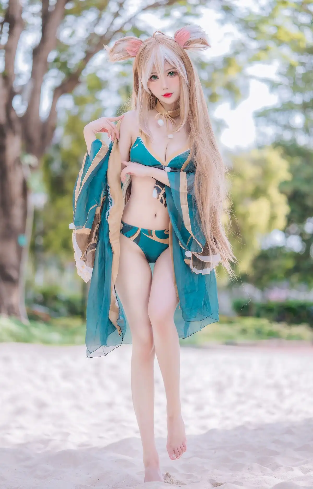 池边兽耳少女感 仙女月这组绿金配色太会呼吸 池边兽耳少女感 仙女月这组绿金配色太会呼吸