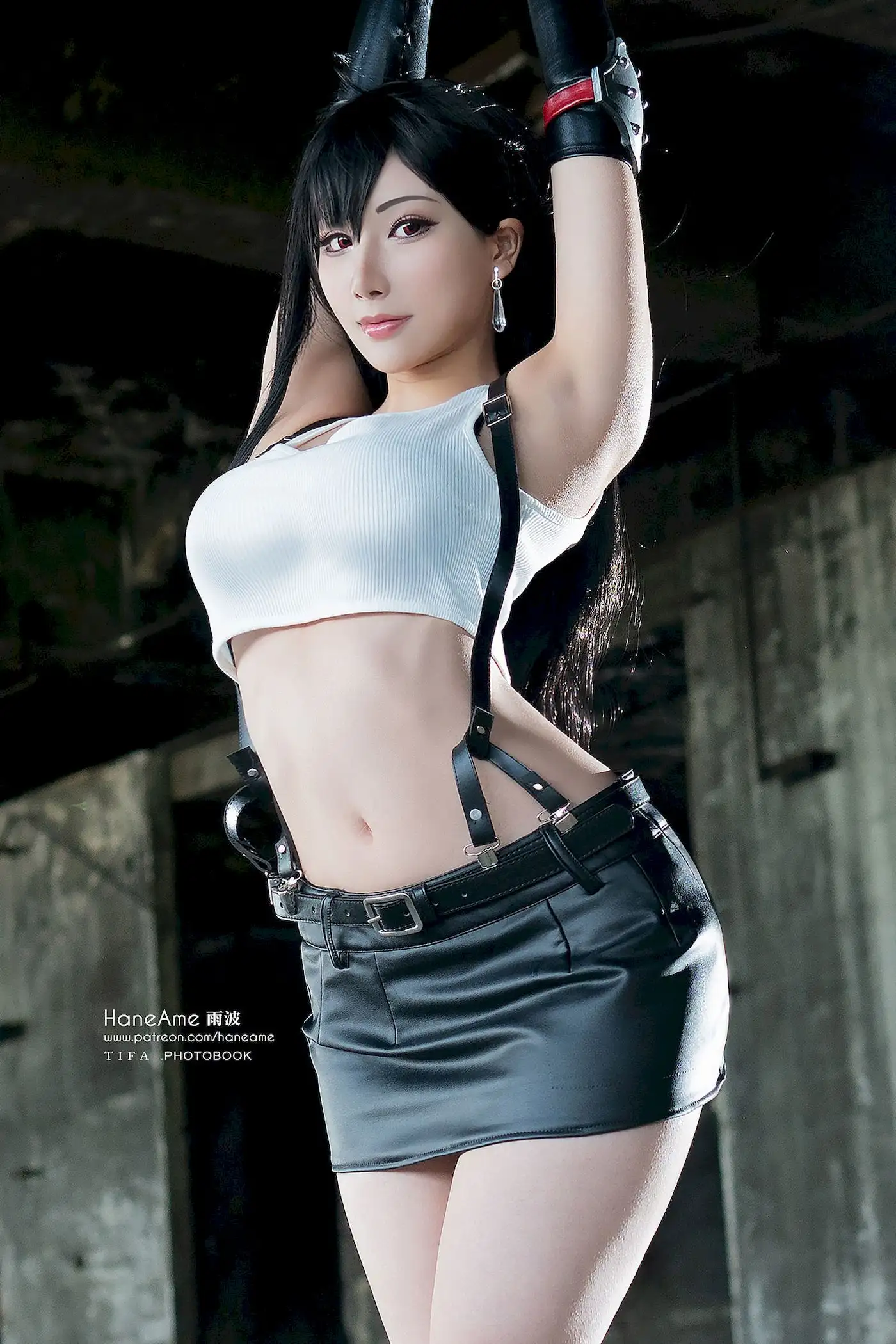 雨波HaneAme蒂法经典COS写真 废墟里的格斗美少女